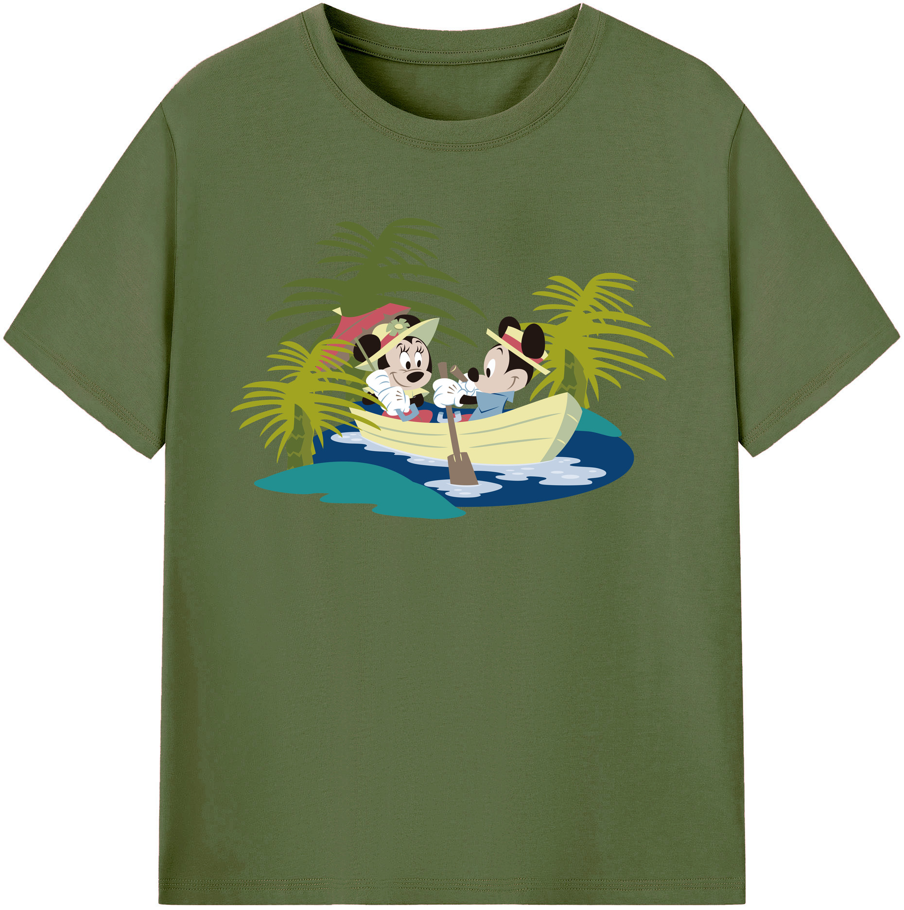 （画像用） ミッキーマウス Mickey Mouse 綿100％半袖Tシャツ（フロントプリント）